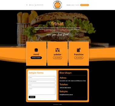 Fitnat web sitesi masaüstü görünümü
